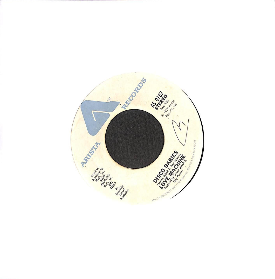 45 giri 7 '' - The Love Machine - Disco Babies / Make Somebody Happen