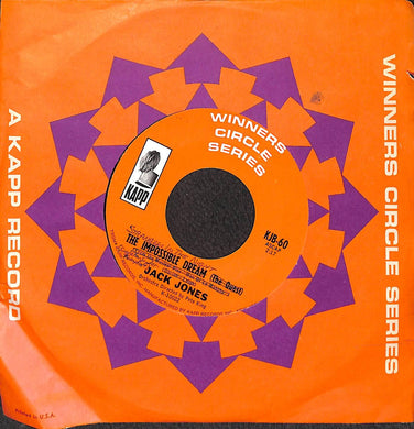 45 giri 7 '' - Jack Jones - The Impossible Dream (The Quest) / My Best Girl