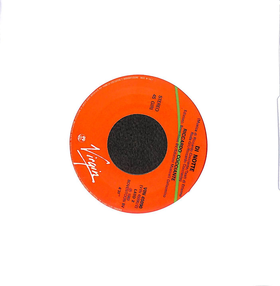 45 giri 7 '' - Riccardo Cocciante - Sulla Terra Io E Lei / Di Notte