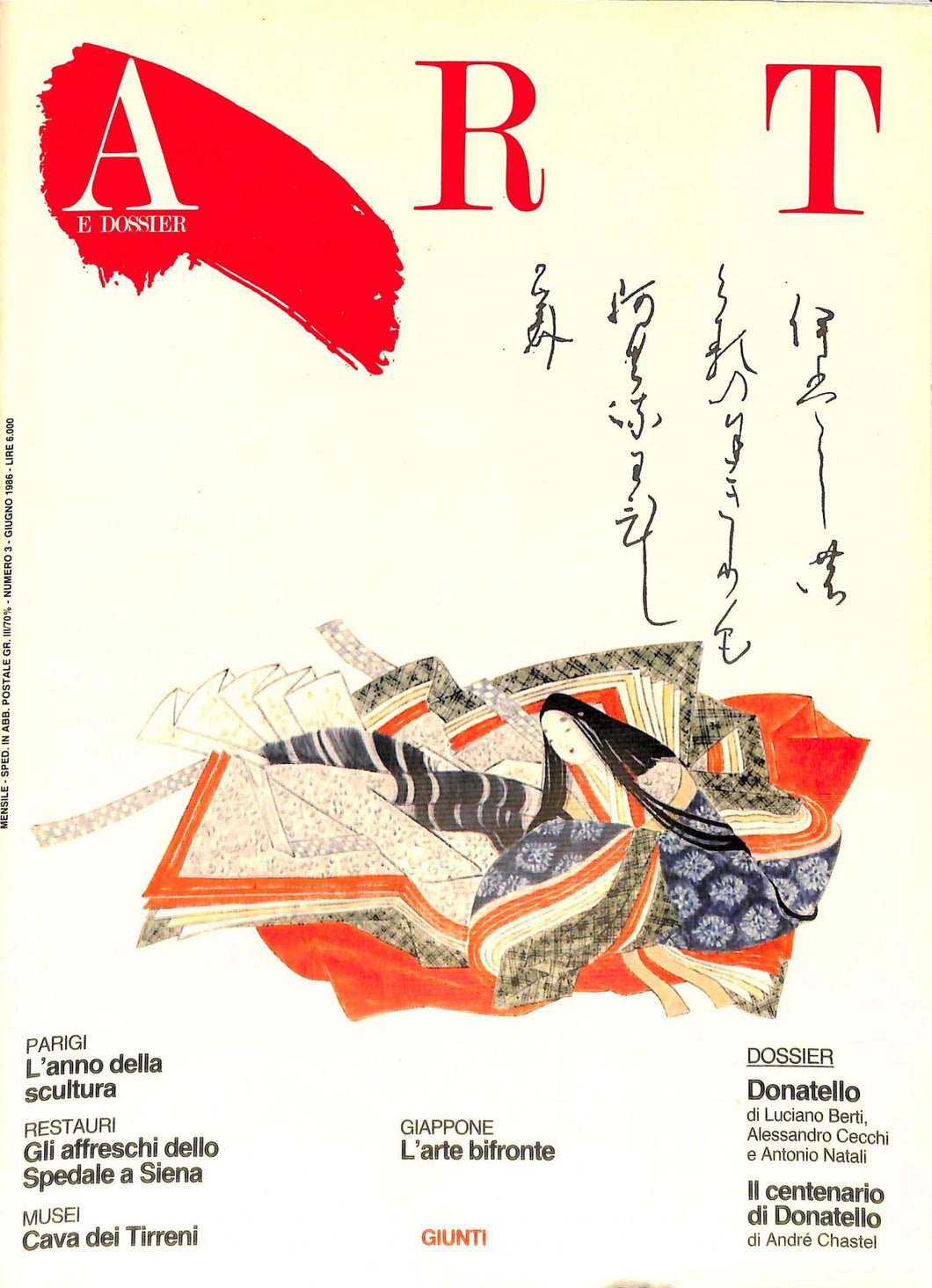 Art Dossier numero 3 giugno 1986