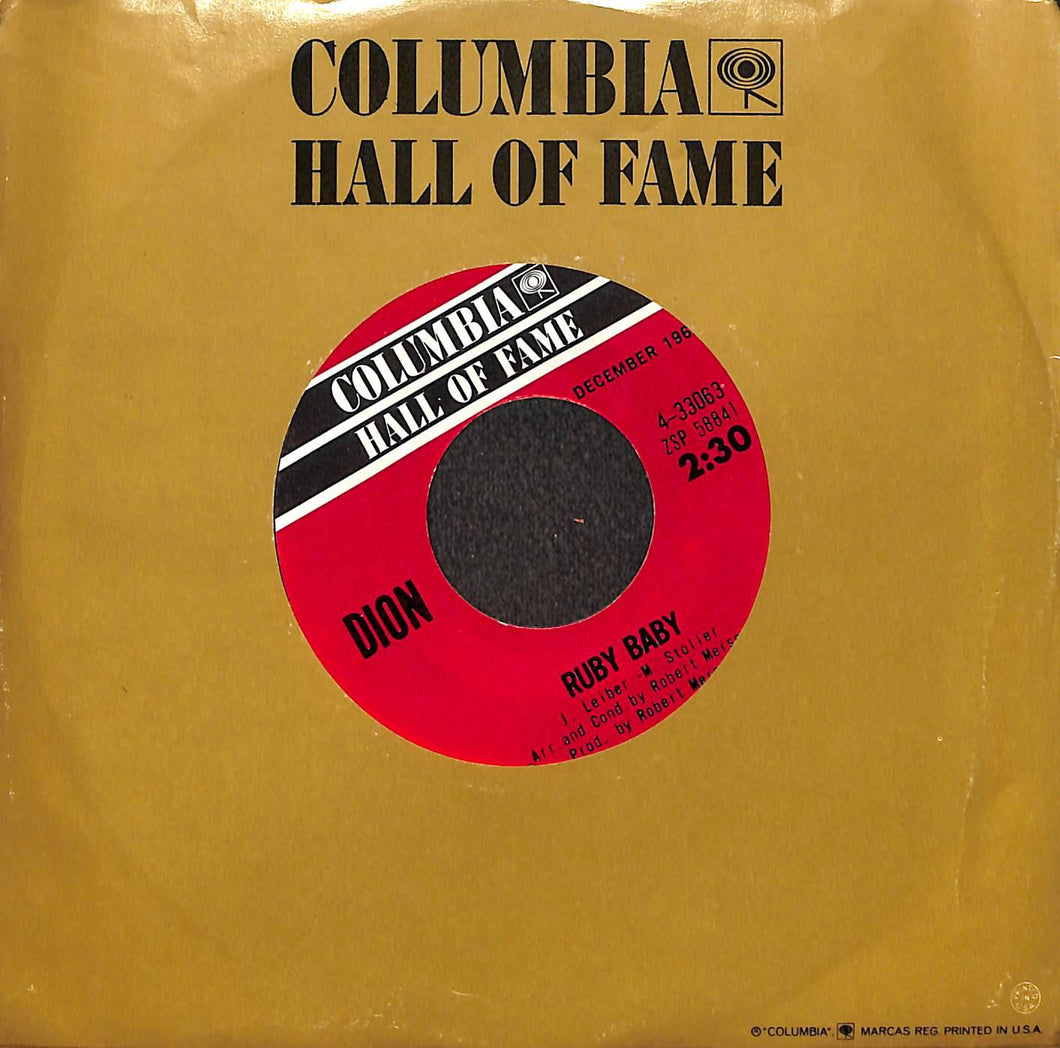 45 giri 7 '' -  Dion - Ruby Baby / Donna The Prima Donna