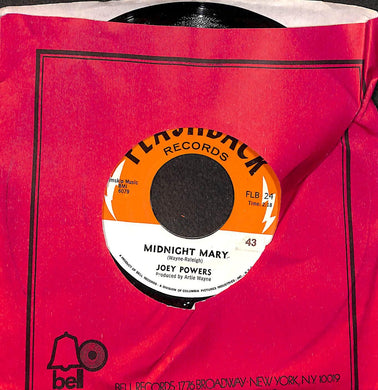 45 giri 7 '' -  Joey Powers - Midnight Mary / Where Do You Want The World Delivered