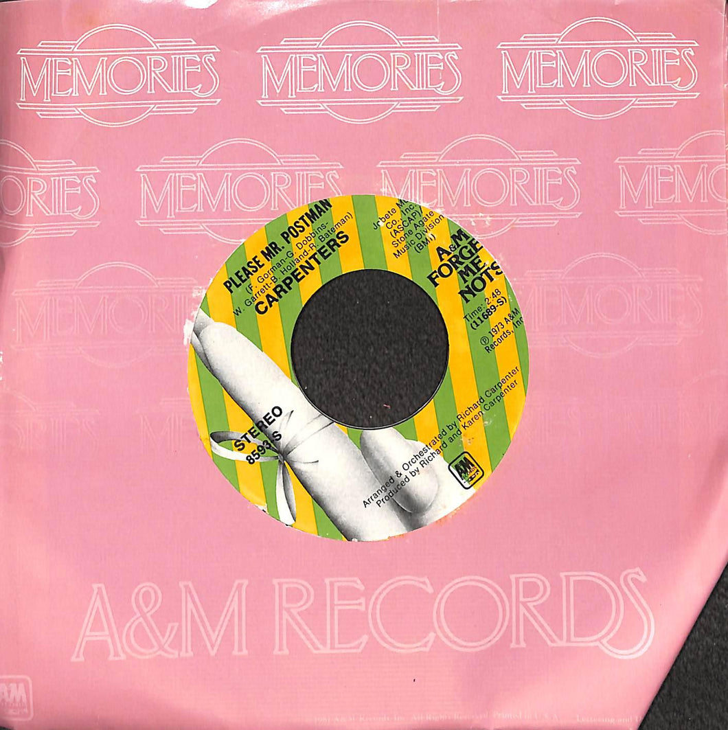 45 giri 7 '' -  Carpenters - Please Mr. Postman / Solitaire 8593-S