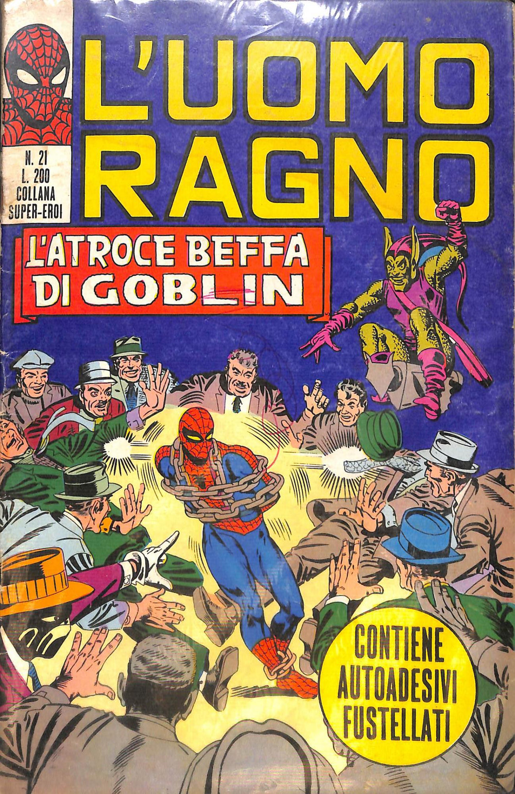 Fumetto - L'uomo Ragno Editoriale Corno 21 l'atroce beffa di Goblin