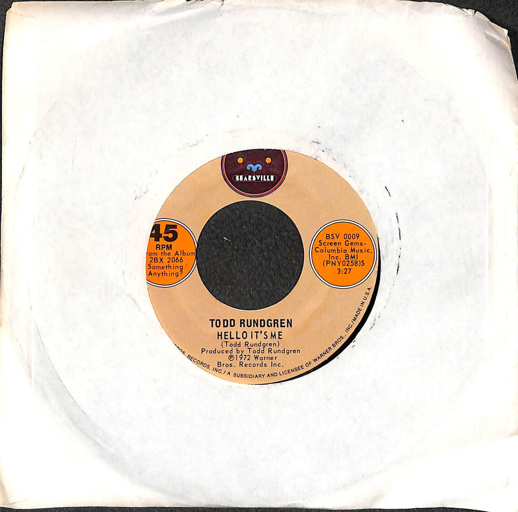45 giri 7 '' - Todd Rundgren - Hello It's Me / Cold Morning Light - BSV 0009