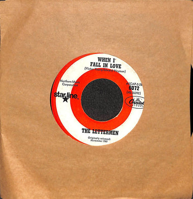 45 giri 7 '' - The Lettermen - When I Fall In Love / The Way You Look Tonight