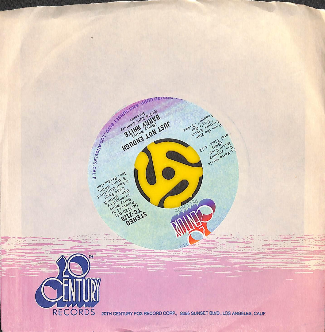 45 giri 7 '' - Barry White - Can't Get Enough Of Your Love, Babe - TC-2120