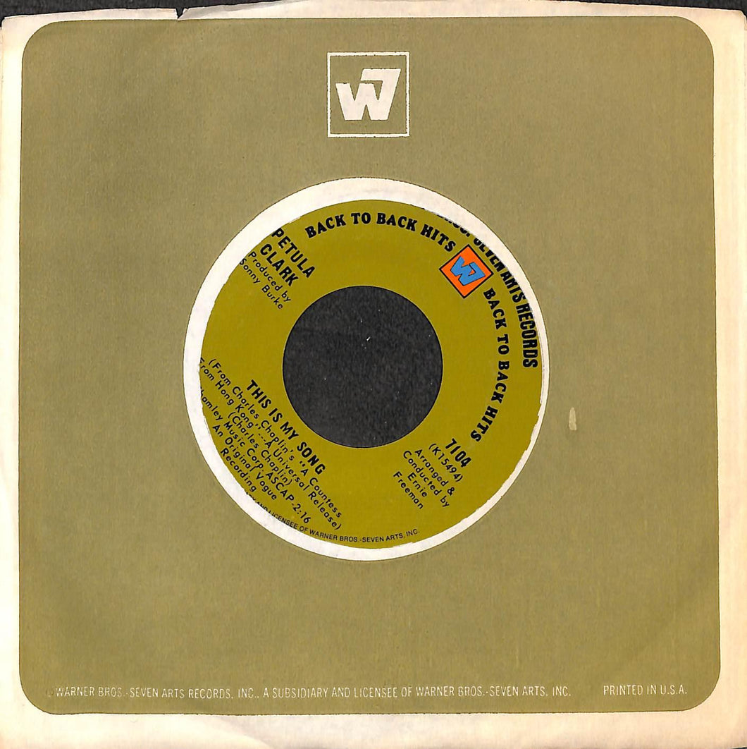 45 giri 7 '' - Petula Clark - My Love / This Is My Song - 7104
