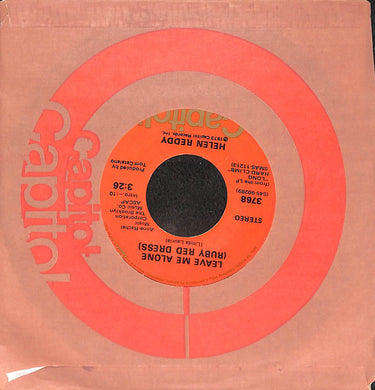 45 giri 7 '' - Helen Reddy - Leave Me Alone (Ruby Red Dress) / The Old Fashioned Way