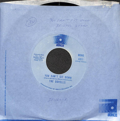 45 giri - 7' - The Dovells - The Bristol Stomp / You Can't Sit Down