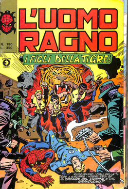 Fumetto - L'uomo ragno numero 180 i figli della tigre Corno Editore