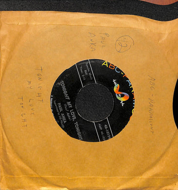 45 giri 7 '' - Paul Anka - Tonight My Love, Tonight