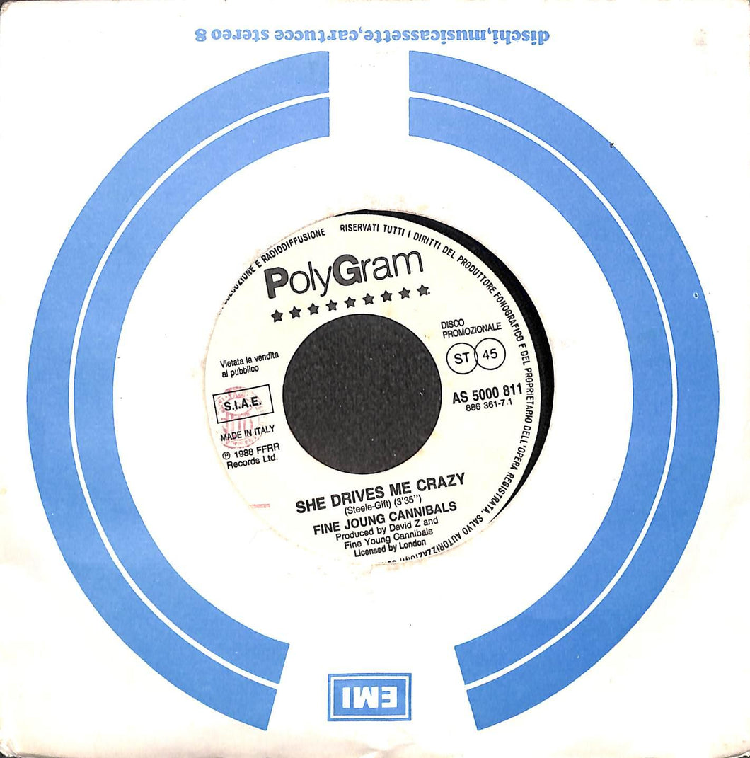 45 giri 7 '' - Fine Young Cannibals / Love & Money* - She Drives Me Crazy / Halleluiah Man