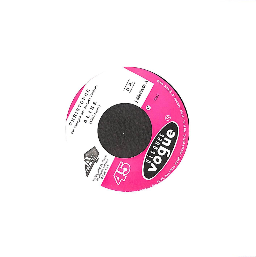45 giri 7 '' - Christophe - Aline / Je Ne T'Aime Plus