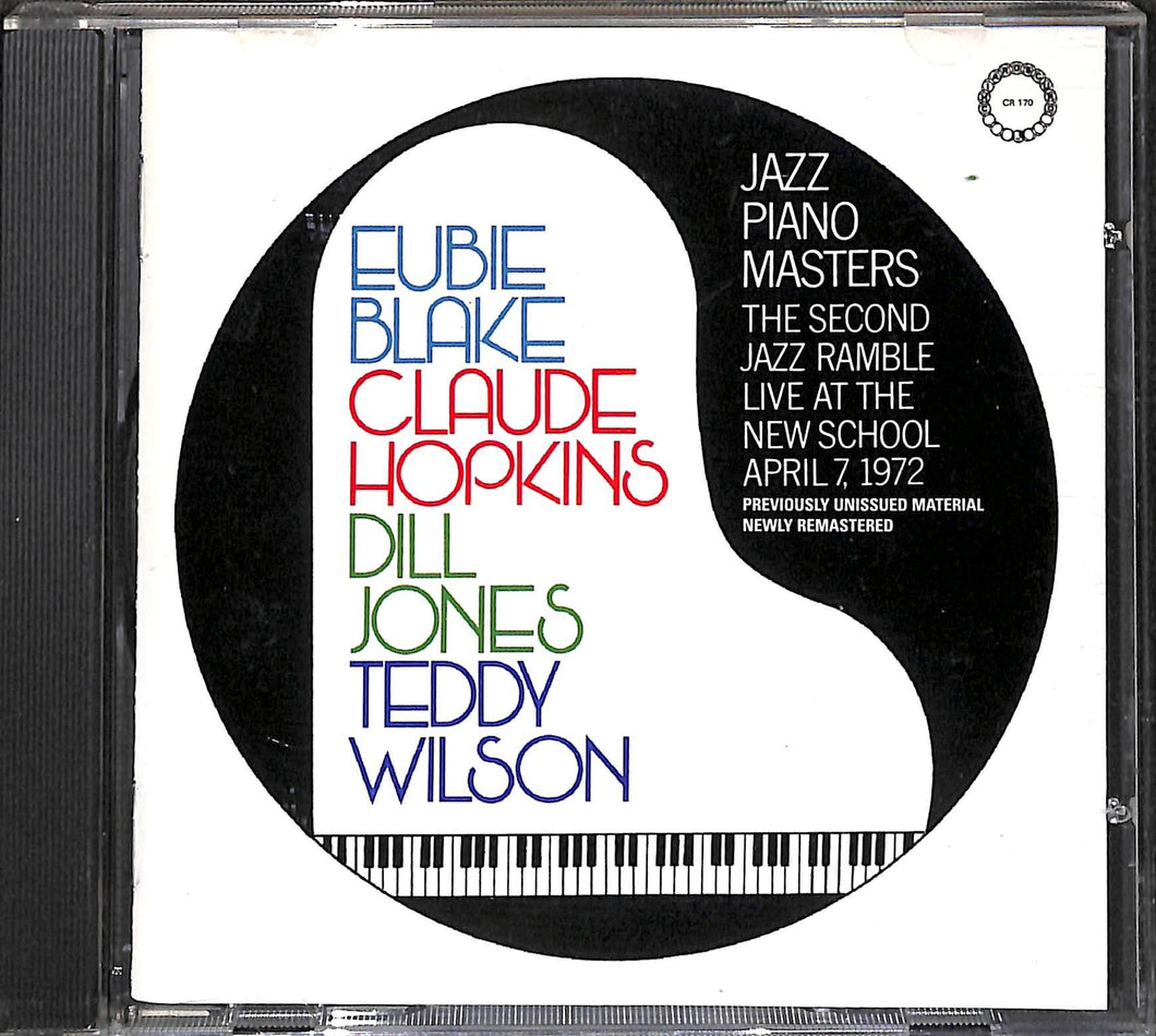 Cd - Teddy Wilson, Claude Hopkins, Dill Jones, Eubie Blake Jazz Piano Masters.