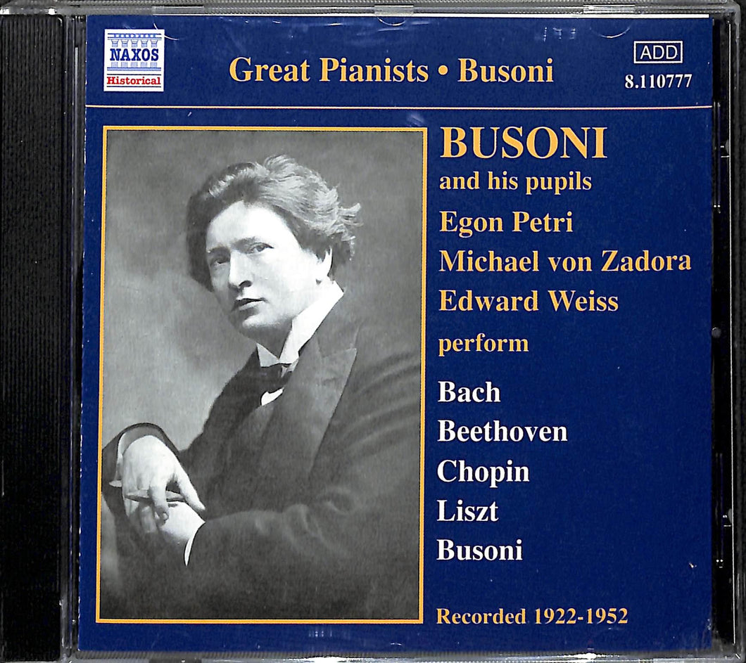 Cd - Busoni  Complete Recordings