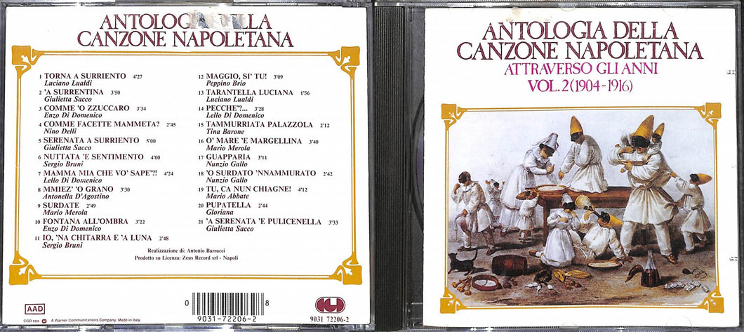 Cd - Antologia Della Canzone Napoletana Vol. 2 1904-1916