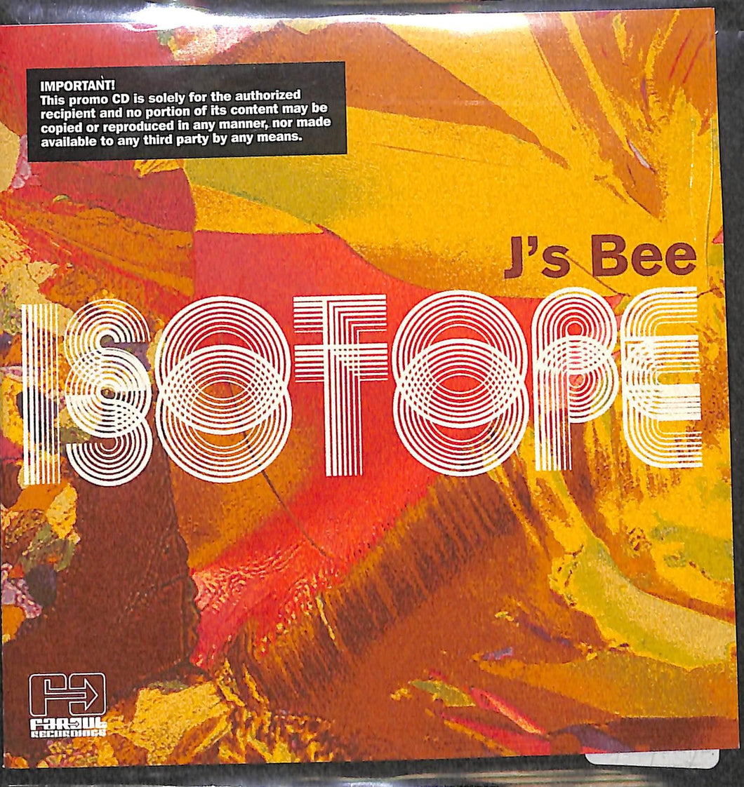 CD - J's Bee - Isotope Promo Cardoard sleave