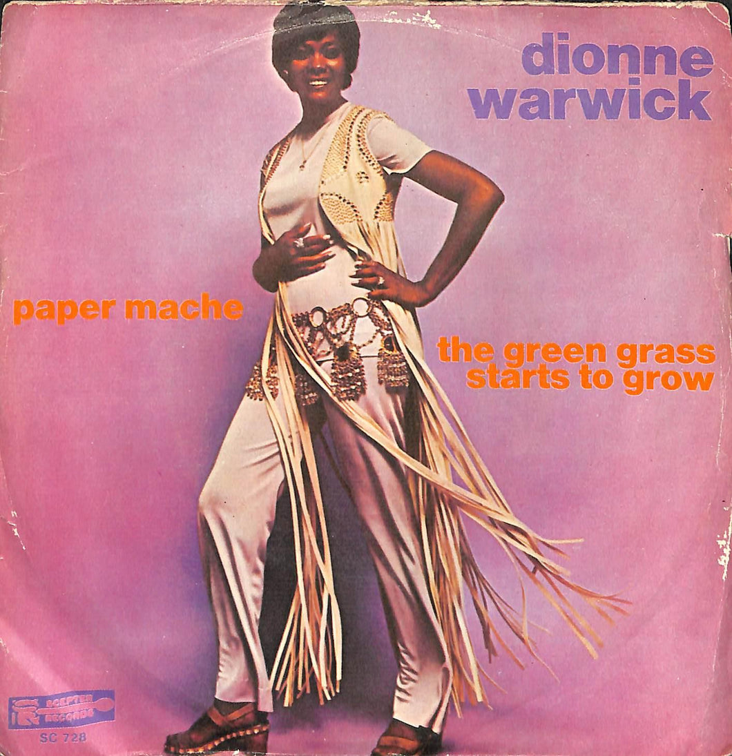 45 giri - 7''  Dionne Warwick - Paper Mache / The Green Grass Starts To Grow