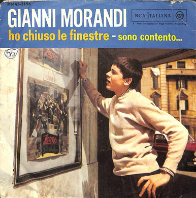 45 giri - 7'' - Gianni Morandi - Sono Contento... / Ho Chiuso Le Finestre