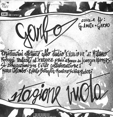 45 giri - 7'' - Garbo - Cose Veloci