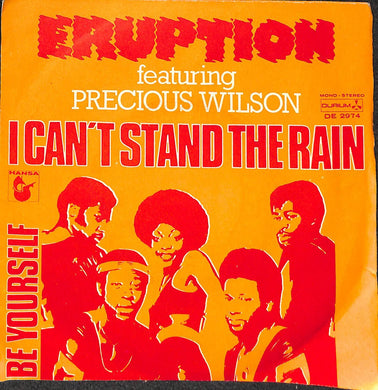 45 giri - 7'' - Eruption Featuring Precious Wilson - I Can't Stand The Rain