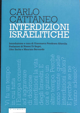 Interdizioni israelitiche
di Carlo Cattaneo