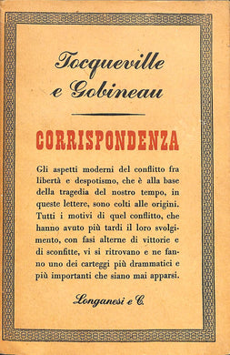 Corrispondenza fra Alexis de Tocqueville e Arthur de Gobineau : 1843-1859