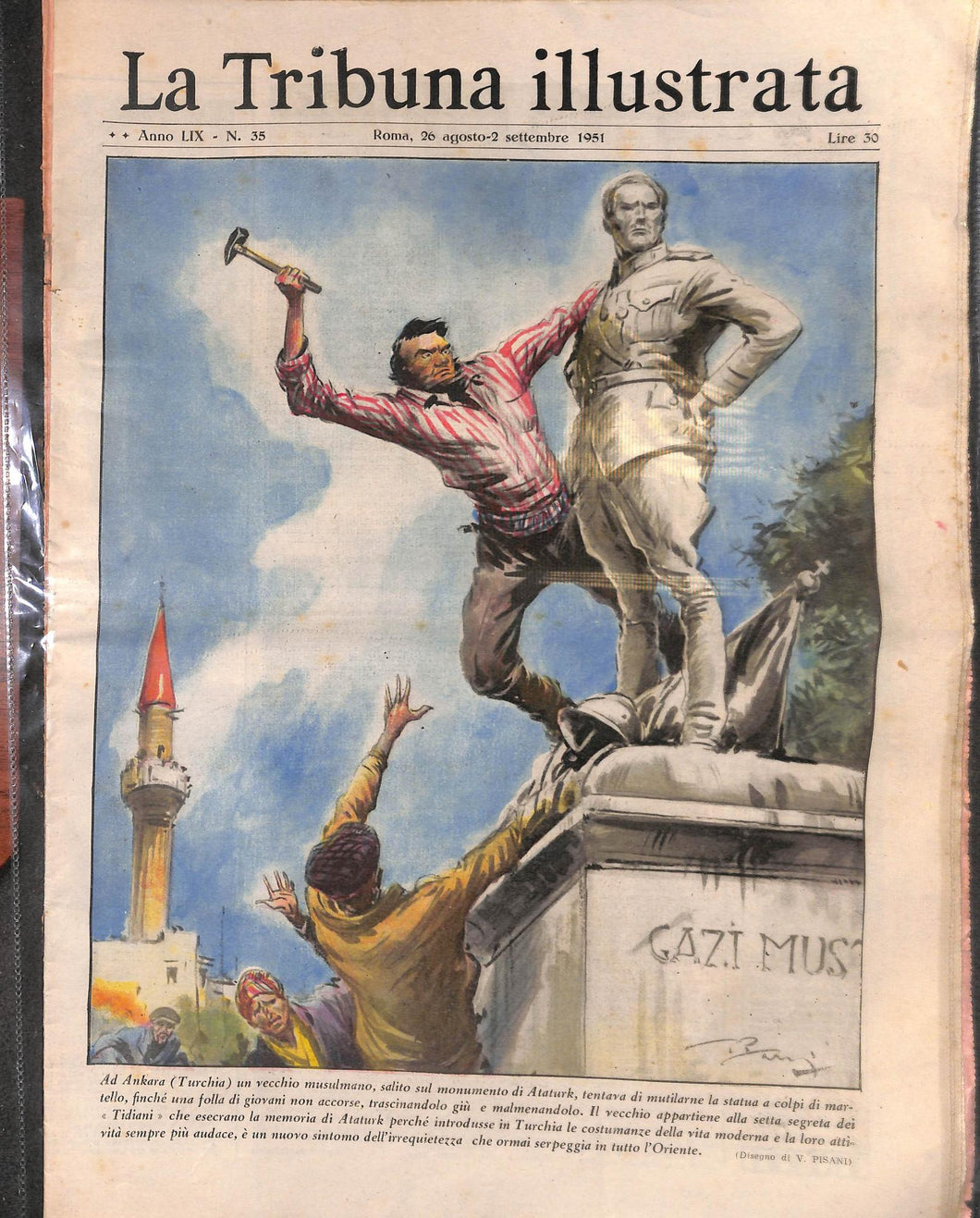 Rivista - La tribuna illustrata numero 35 -  agosto-settembre 1951