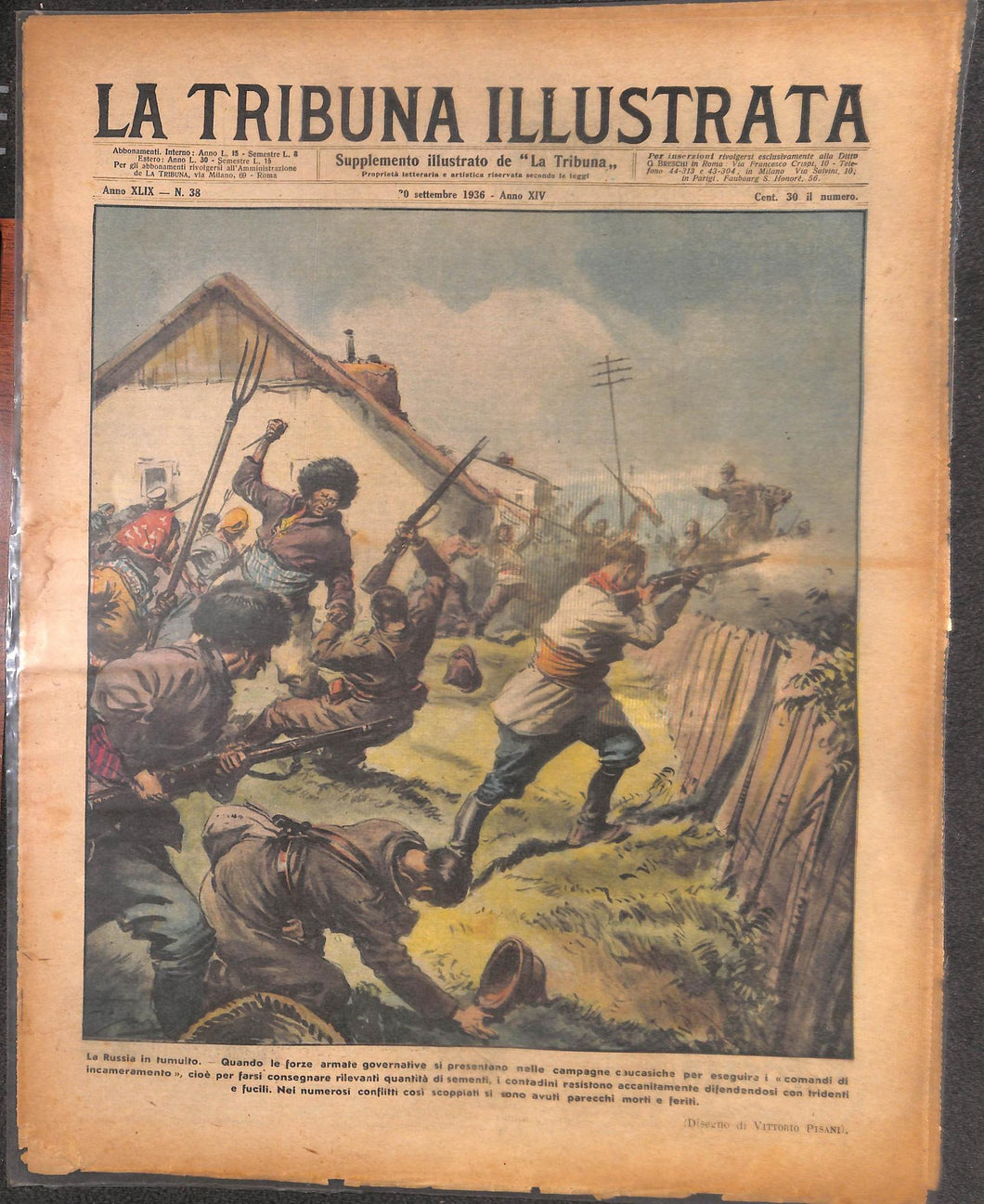Rivista - La tribuna illustrata numero 38 - settembre 1936