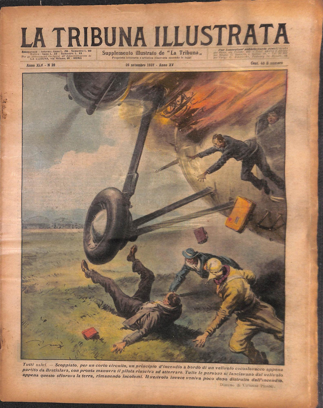 Rivista - La tribuna illustrata numero 39 - settembre 1937