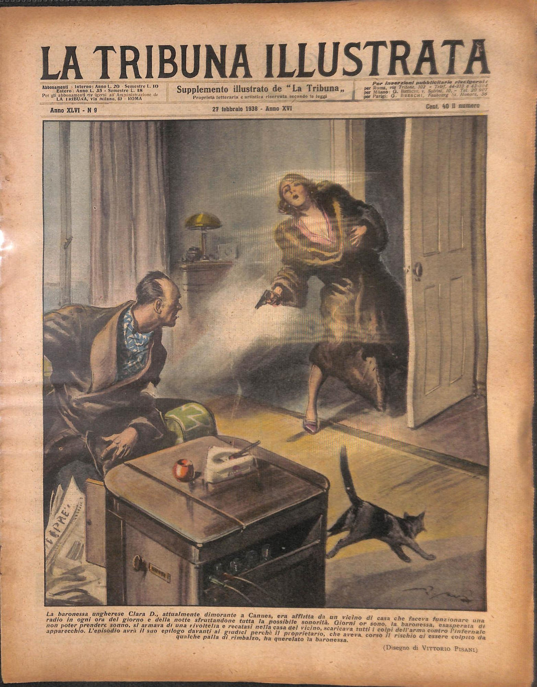 Rivista - La tribuna illustrata numero 9 - 27 febbraio 1938