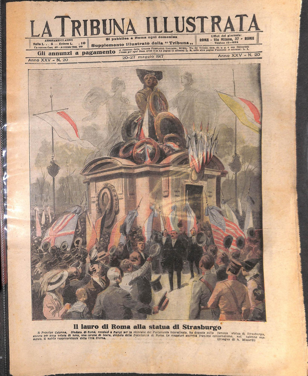 Rivista - La tribuna illustrata numero 20 - Maggio 1917