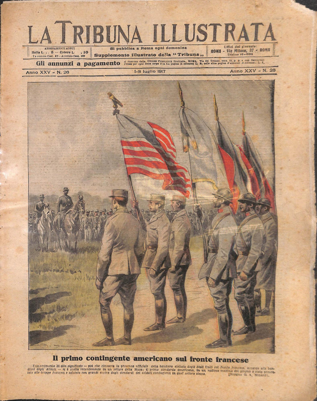 Rivista - La tribuna illustrata numero 26 - luglio 1917