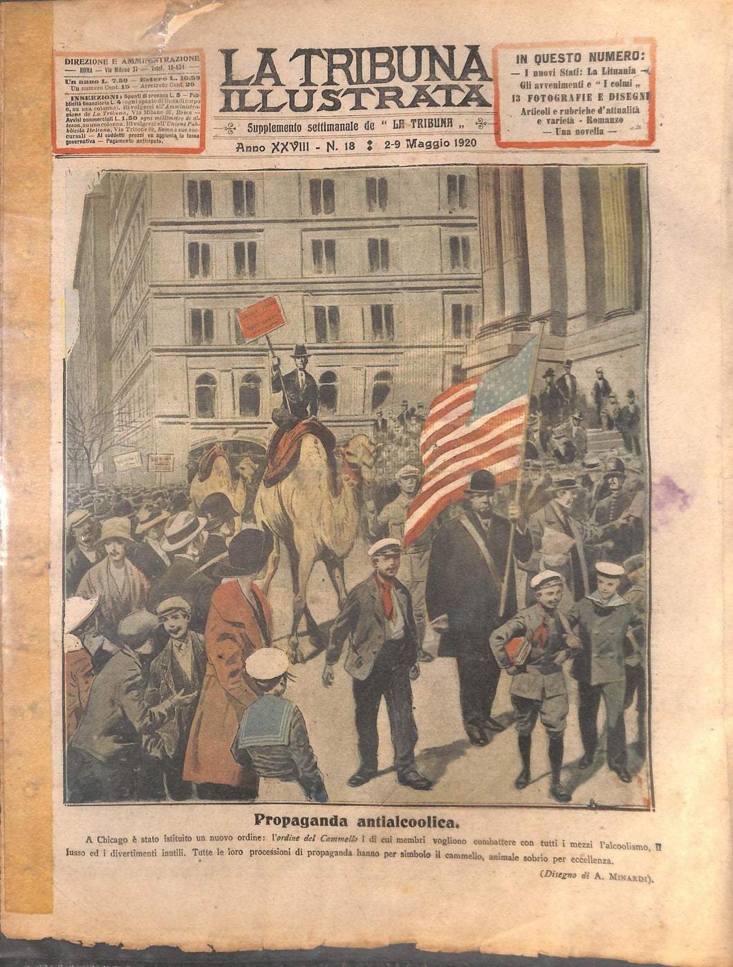 Rivista - La tribuna illustrata numero 18 - maggio 1920
