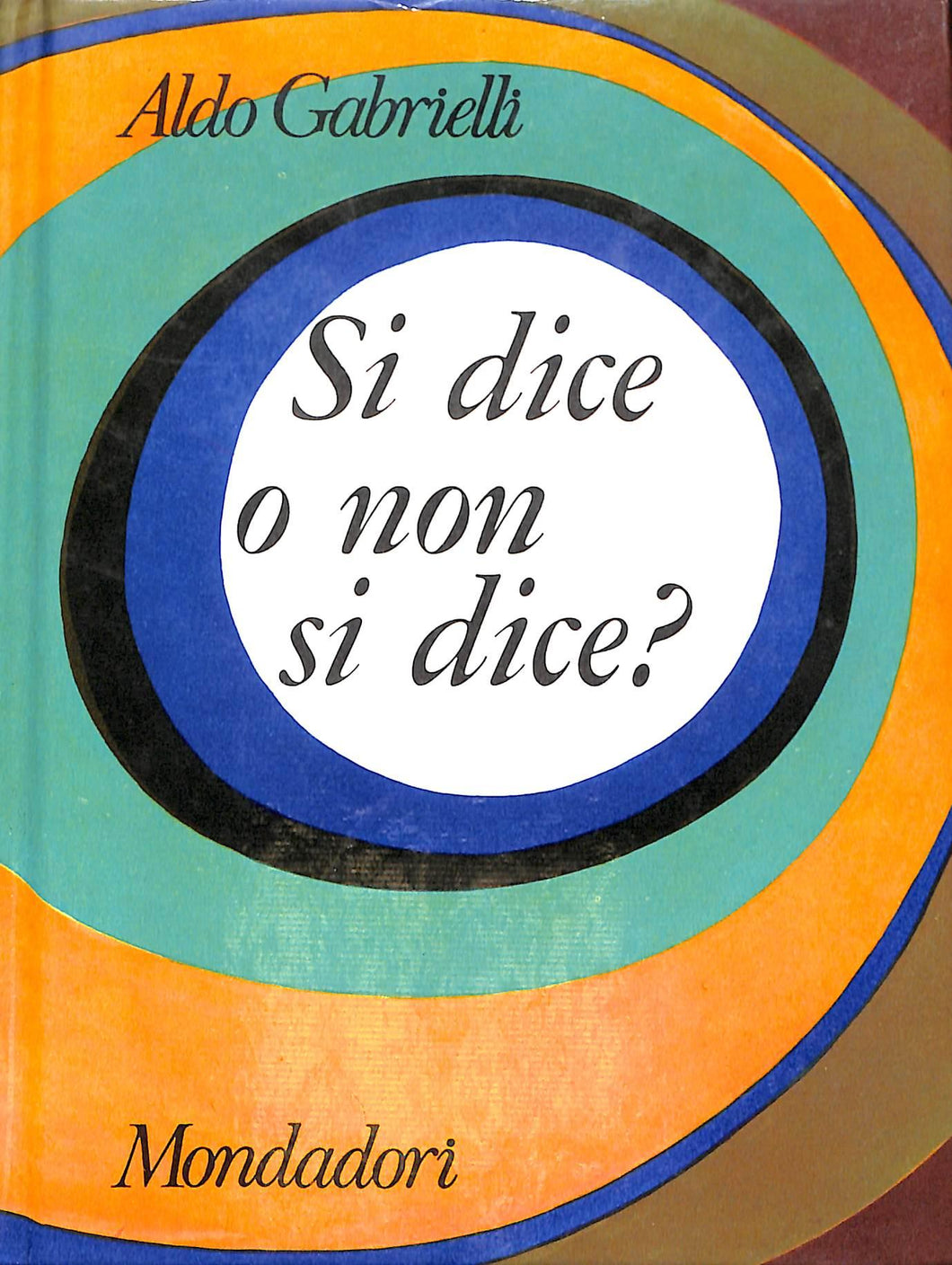 Si dice o non si dice? : guida pratica allo scrivere e al parlare corretto / Aldo Gabrielli