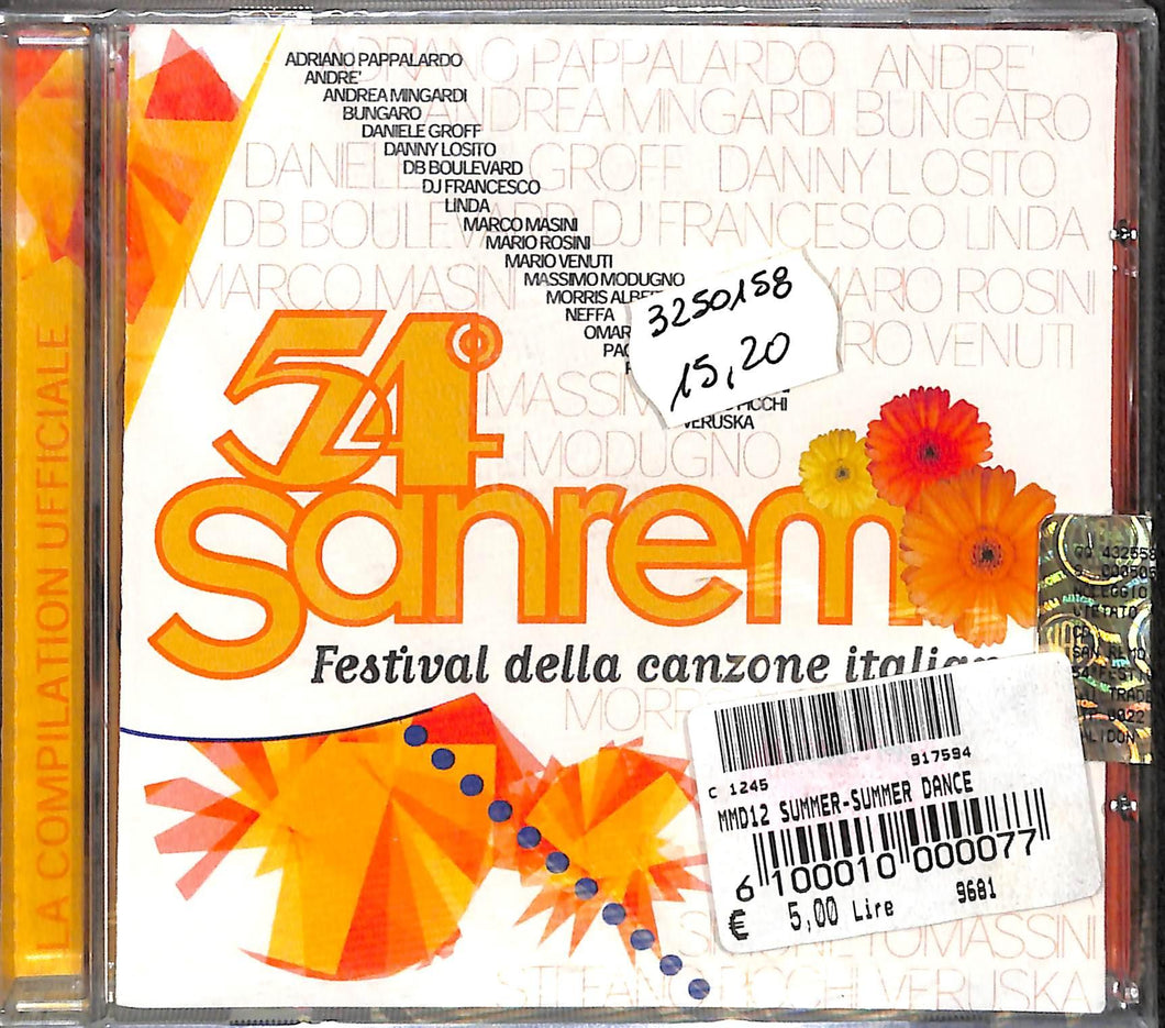 Cd - Various - 54° Sanremo (Festival Della Canzone Italiana)