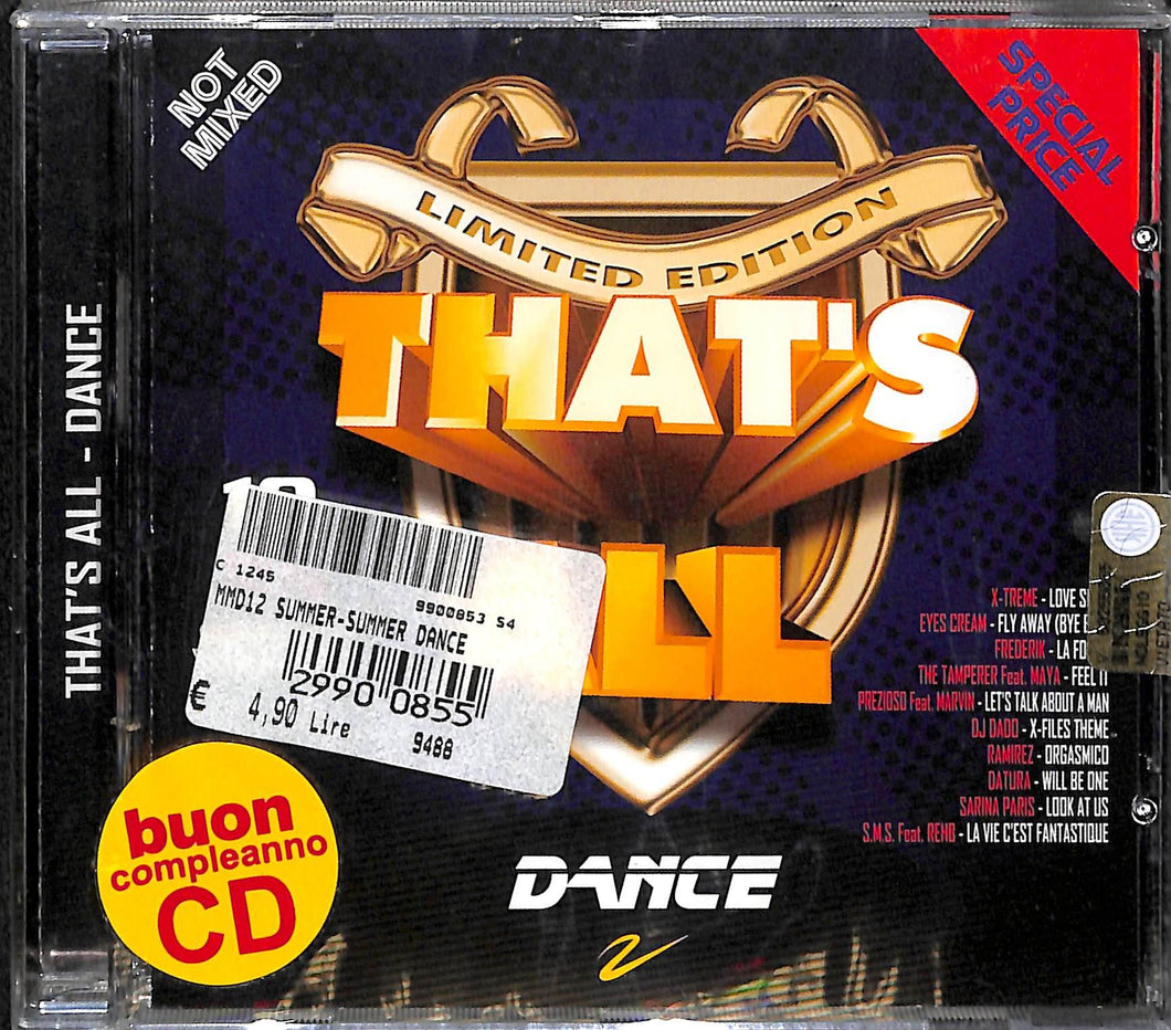 Cd - Various - That's All - Dance