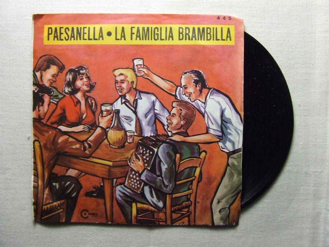 45 giri - 7'' -  Adriano Valle - Gabriella Piccinini - Paesanella/La famiglia brambilla