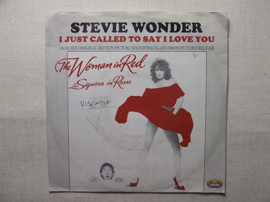 45 giri - 7'' - Stevie Wonder  I Just Called To Say I Love You - The woman in red OST