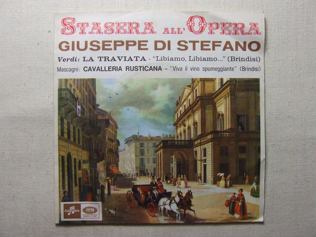 45 giri - 7'' -  Stasera all'Opera - La traviata - ''Libiamo, libiamo...''