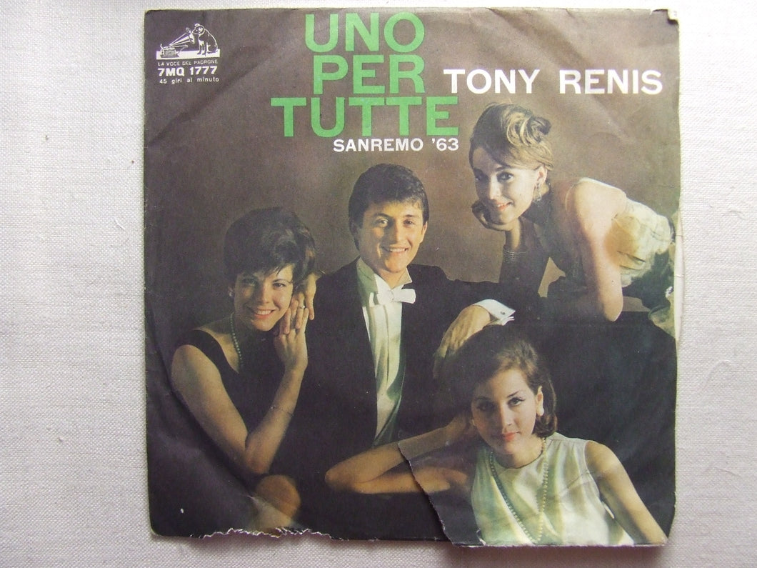 45 giri - 7'' - Tony Renis  Uno Per Tutte / Le Ciliege