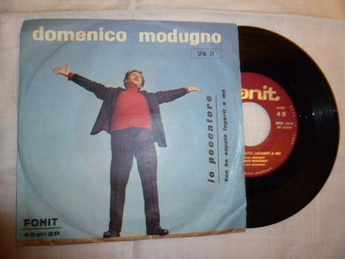 45 giri - 7'' - Domenico Modugno - Io Peccatore / Non Ho Saputo Legarti A Me