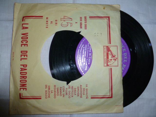 45 giri - 7'' - Sergio Bruni - Mandolino...Mandolino / Luna Di Carta