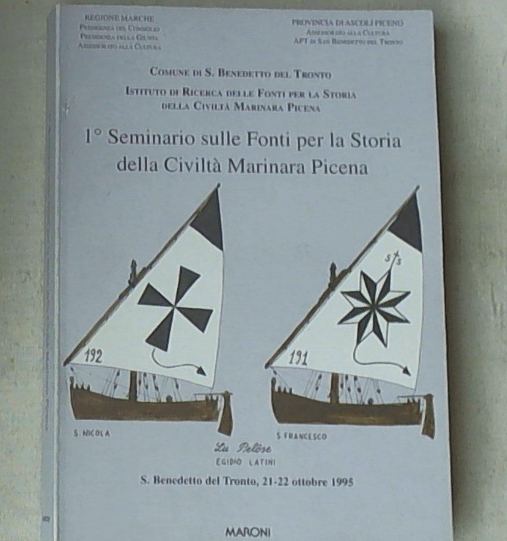 (Marche) 1. Seminario sulle fonti per la storia della civiltà marinara Picena