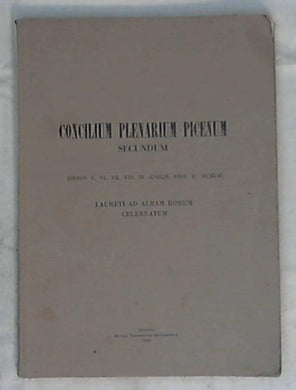 (Marche) Concilium Plenarium Picenum secundum