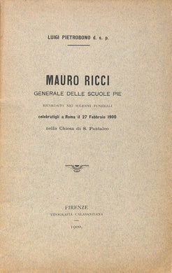 (Marche) Mauro Ricci, generale delle scuole pie