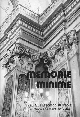 (Marche) Memorie minime su S. Francesco di Paola all'Arco Clementino, Jesi