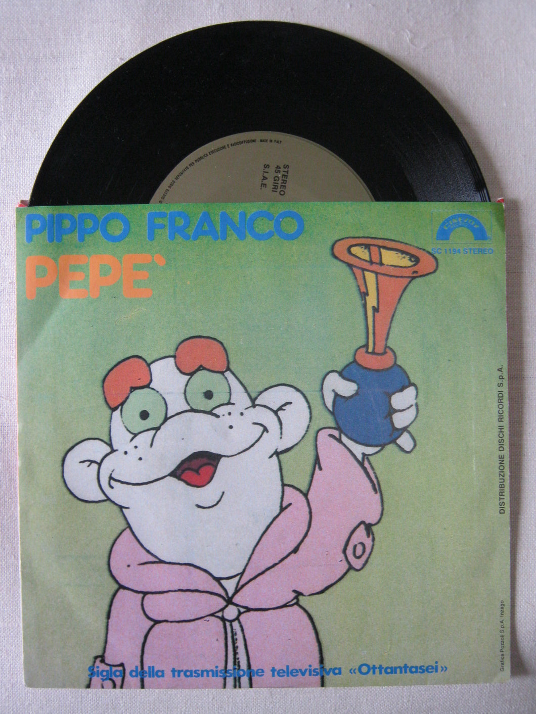 45 giri - 7'' -  Pippo Franco - Pepè   Sigla Tv  86