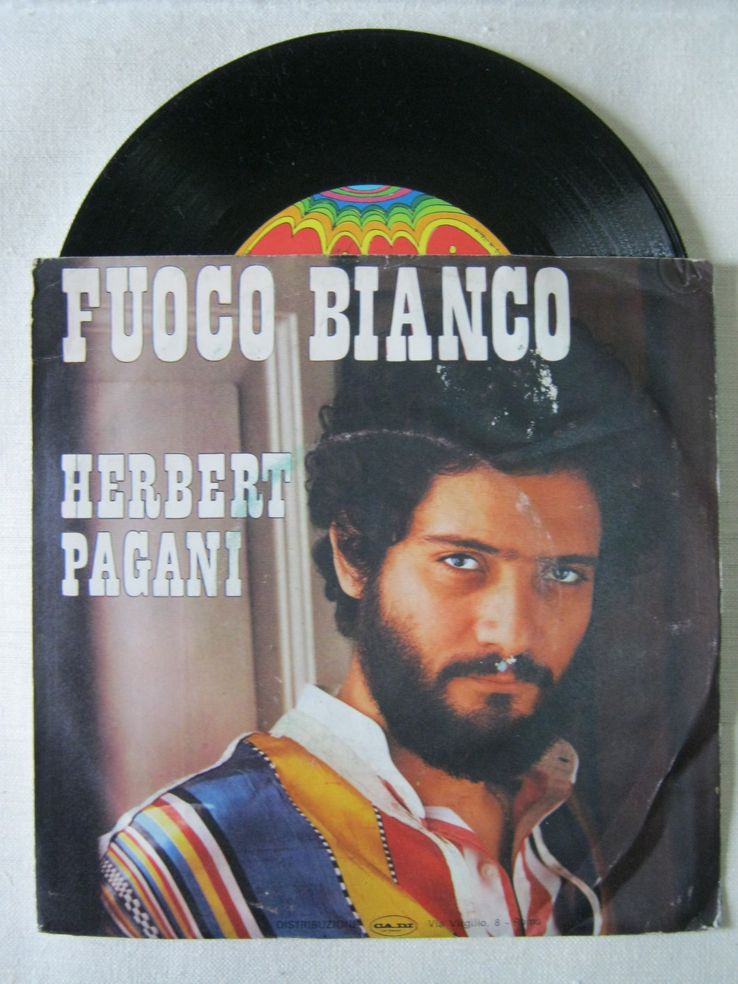 45 giri - 7'' - Herbert Pagani - Lo Specchietto - Fuoco Bianco